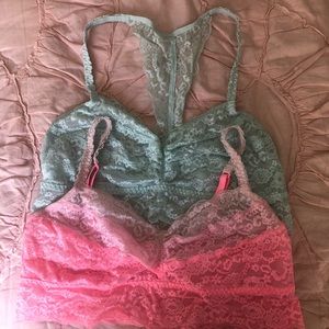 Victoria’s Secret Pink Lace Bralettes